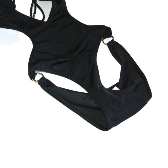 Victoria’s‎ Secret Black MONOKINI Swimsuit One Piec - Picture 3 of 7